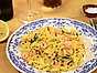 Snabb pasta med räkor och citron