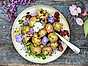 Somrig potatissallad med senapsdressing