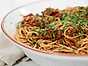 Spaghetti veggie bolognese