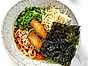 Spicy miso ramen med kejsarhatt