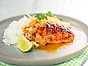 Sticky chicken med coleslaw