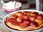 Tarte tatin med persikor och Grand Marnier