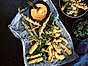 tempurafriterade grönsaker med dippsås