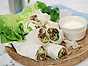 Thai burrito med limemajonnäs och koriander