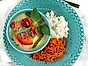Thai green curry med morotssallad