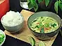 Tom kha med fisk