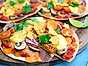 Tortillapizza med cheese dip