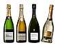 Tre champagne och en prosecco
