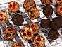Tre sorters cookies på en deg
