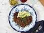 vegansk pannbiff med löksås