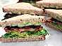 Vegetarisk "BLT" med portabellosvamp och avokado