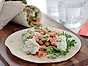 Wraps med kryddiga kikärtor och tzatziki