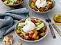 Zeta Pastasallad med burrata, pancetta och rostad mandel