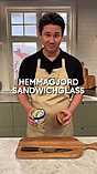 Hemmagjord sandwichglass
