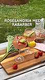Rosésangria med rabarber