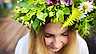 Blomsterkrans midsommar person