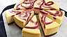Cheesecake med vit choklad och hallonswirl, Roy Fares recept