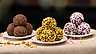 Chokladbollar med tre olika smaker