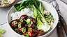 Felix Köttbullar teriyaki med pak choi och sesammajo