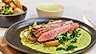 Flankstek med rostad potatis och ramsloksbearnaise