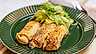 Gratinerad crêpe med svampstuvningg