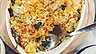 Green and truffle mac n cheese
