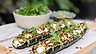 Grillad zucchini med tryffelfärskost