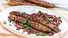 Grillade kebabspett med tzatziki