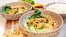Krämig dumpling soup med röd curry