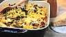 Pastagratäng med pancetta och svamp