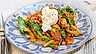 Pastasallad med pancetta och burrata