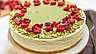 Pistage- och halloncheesecake