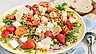 Sallad med couscous, getost och jordgubbar