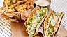 Smashed caesar taco med kyckling