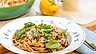 Tagliatelle med rödvinssås, svamp och örter